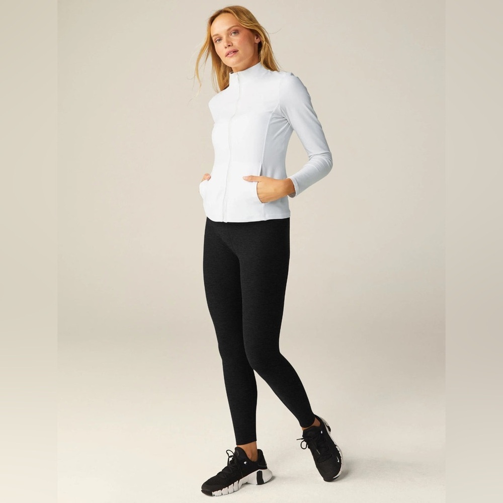 Beyond Yoga On The Go Mock Neck Sweatshirt - Cloud White - Size Extra Large XL - Picture 2 of 14